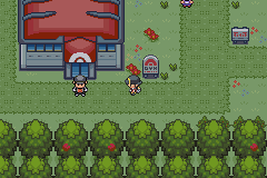 Recluta del Team Rocket bloqueando el gimnasio de Pueblo Azalea